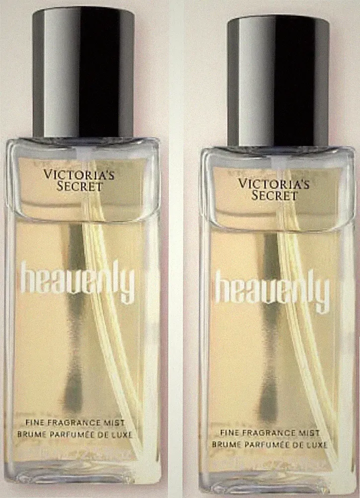 2 Victoria's Secret Mini Heavenly Fragrance Mist Travel Size Spray 2.5 fl oz New