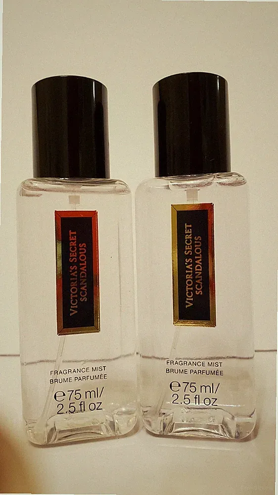 2pc VICTORIA'S SECRET SCANDALOUS FRAGRANCE BODY MIST SPRAY 2.5 OZ ROLLERBALL NEW