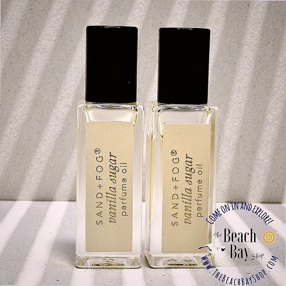 SAND + FOG Vanilla Sugar Eau De Parfum Roller Perfume Oil .17 oz Travel X2