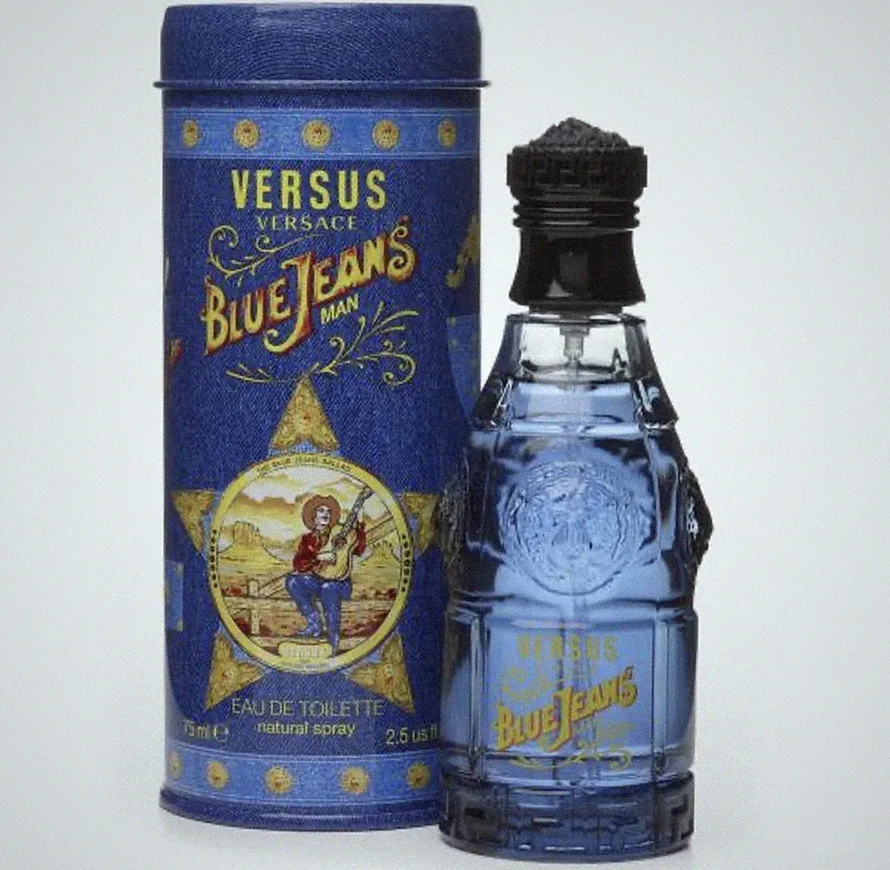 Versace Blue Jeans Eau de Toilette Spray 2.5 fl oz Regular Size Men's Fragrance