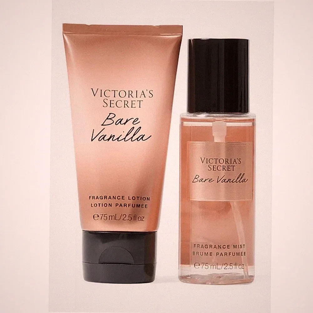 Victoria's Secret Bare Vanilla Lotion & Mist Set Vanilla Scent 2.5 fl oz