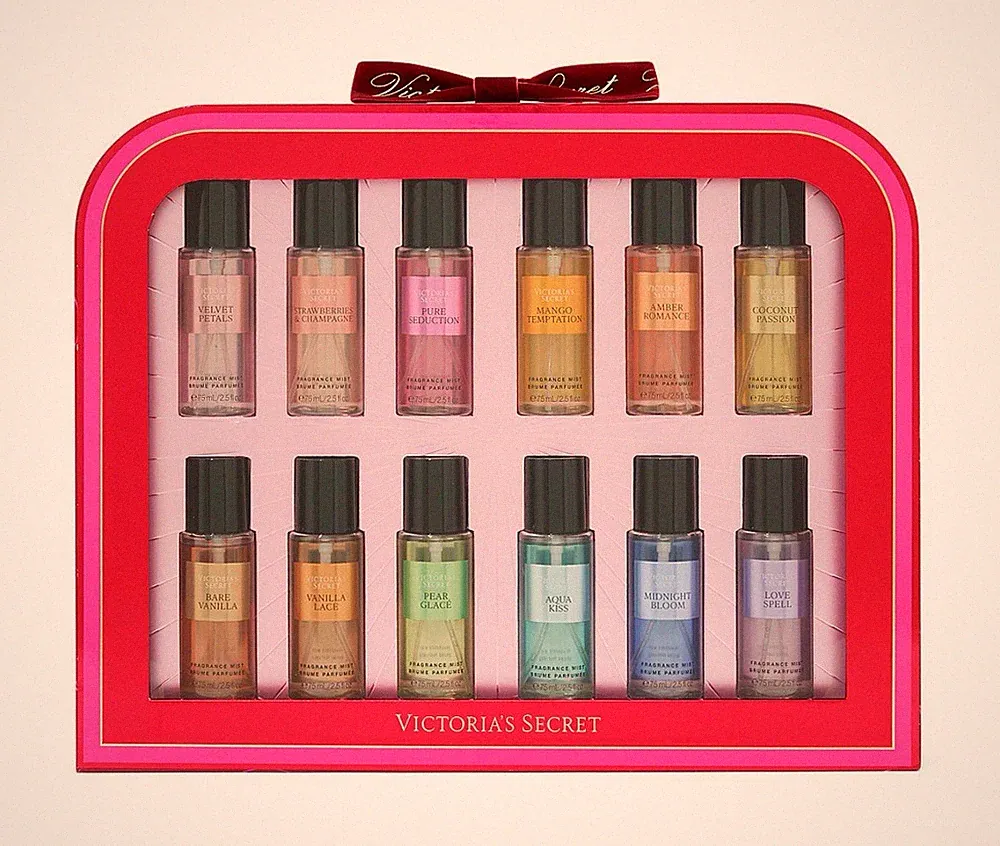 Victoria's Secret Travel Spray Fragrance Mist Gift Set Lot 2.5 fl oz, 5 Scents