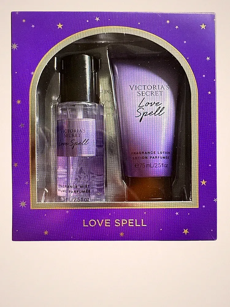 Victoria Secret Love Spell 2 Pc Gift Set Fragrance Mist & Lotion 2.5 fl oz
